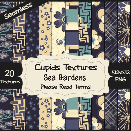 *Cupids Textures * 20 SEA GARDENS