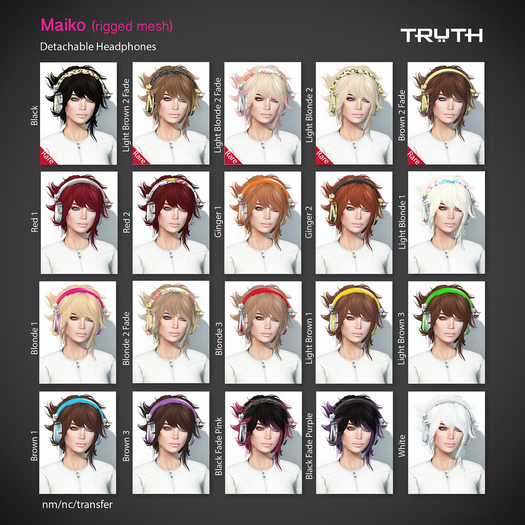 TRUTH HAIR Maiko [Ginger 1 / Orange]