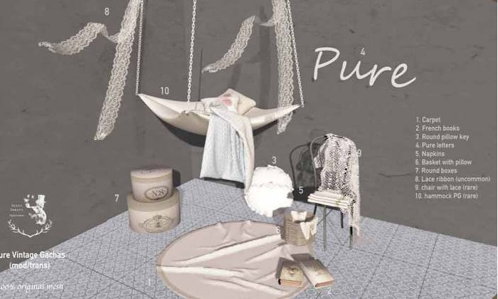 ::KKs:: Pure Vintage Gachas - basket filled BOX