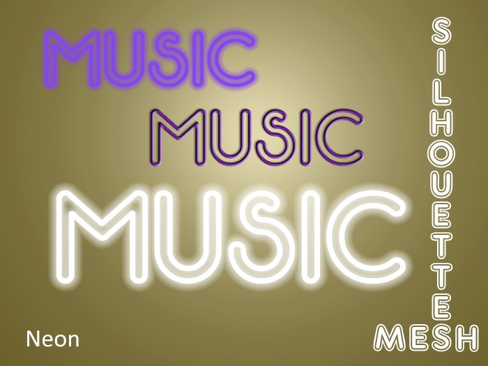 Mesh Silhouettes * Neon - Music