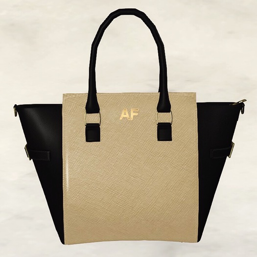 Beverly Bag - Black & Nude Handbag