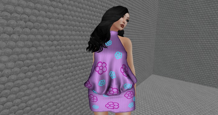 Cute Flower Dress With Hud