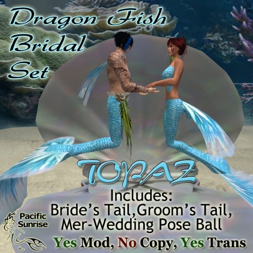 (PS) Dragon Fish Bridal Set Topaz