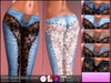 Alessandra poster front laced denim jeans %287 colors%29