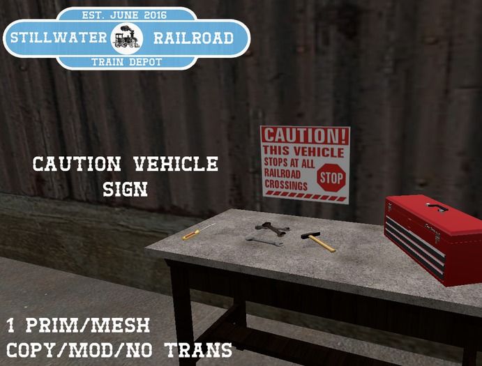 ~*SR*~ Caution Vehicle Sign