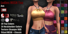GAS [Ladies MESH Halter Top Ava - 20x20 Colors with HUD] Demo