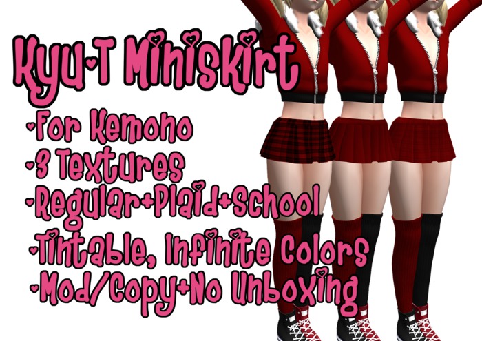 Kyu~T Miniskirt for Kemono [Free Gift] 