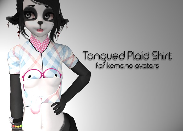 Kemono Tongued Plaid Shirt