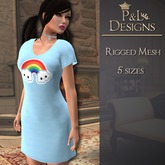[P&L] - Sleep Shirt - Rainbow
