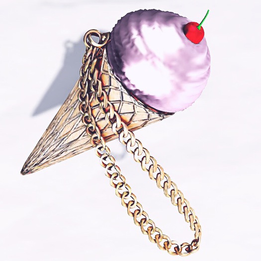 Black Cherry Ice Cream Clutch Handbag