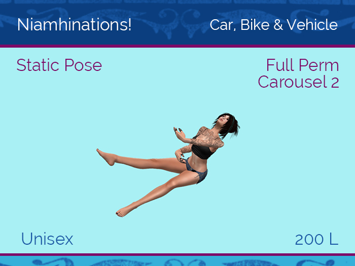 Car, Bike, Boat & Rides - OOO - Unisex - Full Perm Poses & Animations from Niamhinations!