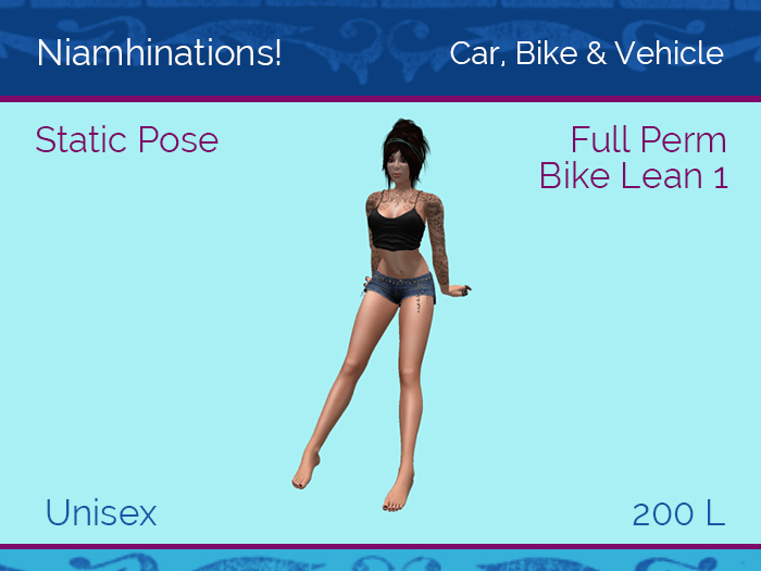 Car, Bike, Boat & Rides - OOO - Unisex - Full Perm Poses & Animations from Niamhinations!
