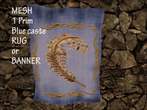 Second Life Marketplace - blue caste banner / rug Box