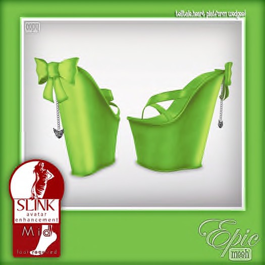 neon green wedges