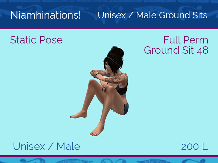 Ground Sits - OOO - Unisex - Full Perm Poses & Animations from Niamhinations!