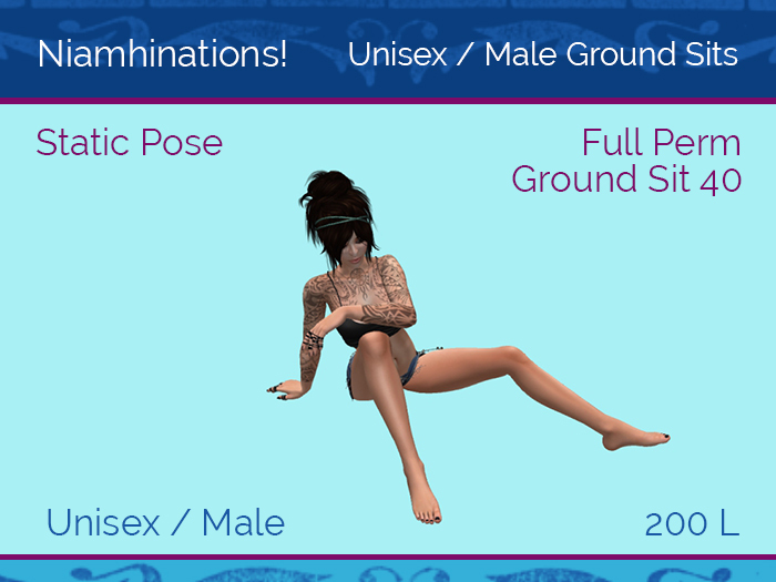 Ground Sits - OOO - Unisex - Full Perm Poses & Animations from Niamhinations!