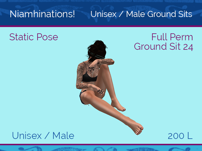Ground Sits - OOO - Unisex - Full Perm Poses & Animations from Niamhinations!