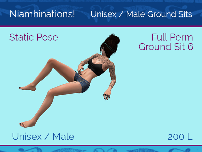 Ground Sits - OOO - Unisex - Full Perm Poses & Animations from Niamhinations!