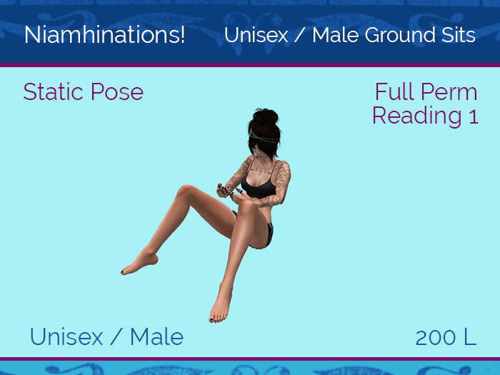 Ground Sits - OOO - Unisex - Full Perm Poses & Animations from Niamhinations!