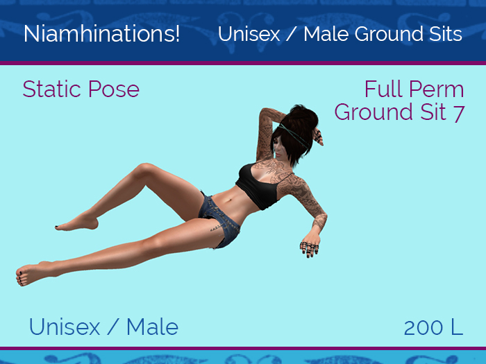 Ground Sits - OOO - Unisex - Full Perm Poses & Animations from Niamhinations!