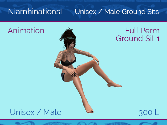 Ground Sits - OOO - Unisex - Full Perm Poses & Animations from Niamhinations!