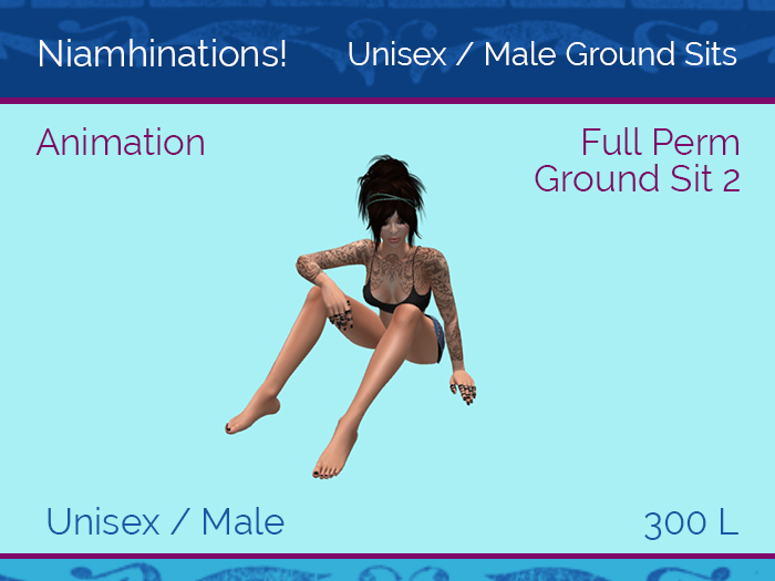 Ground Sits - OOO - Unisex - Full Perm Poses & Animations from Niamhinations!