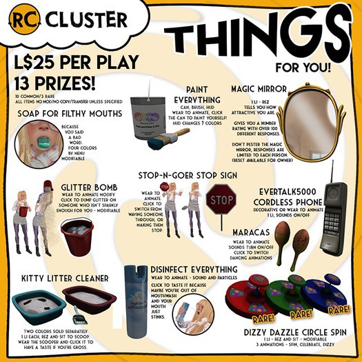 -RC- Things For You Box - Dizzy Dazzle Circle Spin (blue) RARE