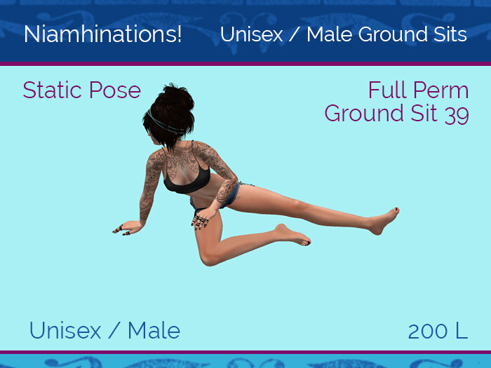 Ground Sits - OOO - Unisex - Full Perm Poses & Animations from Niamhinations!