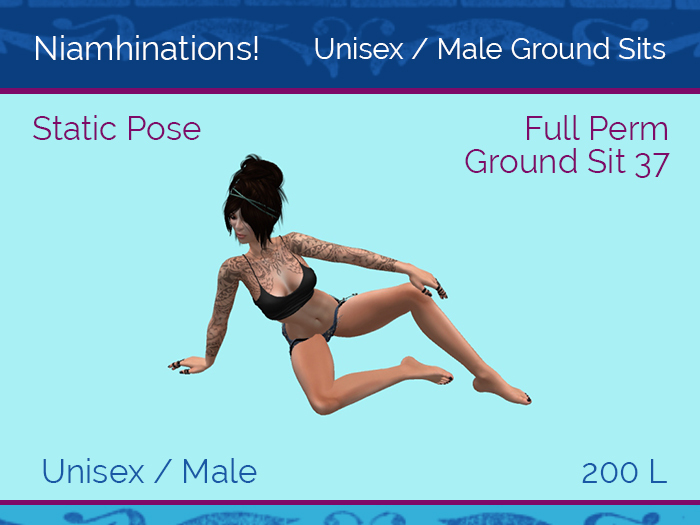 Ground Sits - OOO - Unisex - Full Perm Poses & Animations from Niamhinations!