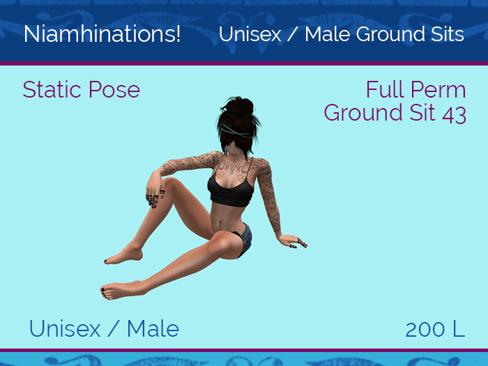 Ground Sits - OOO - Unisex - Full Perm Poses & Animations from Niamhinations!