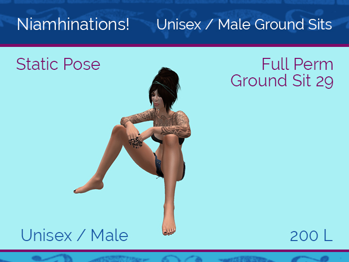 Ground Sits - OOO - Unisex - Full Perm Poses & Animations from Niamhinations!