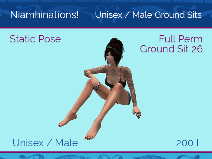 Ground Sits - OOO - Unisex - Full Perm Poses & Animations from Niamhinations!