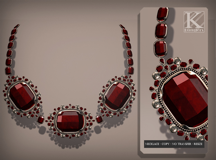 (Kunglers) Aphrodite necklace - ruby