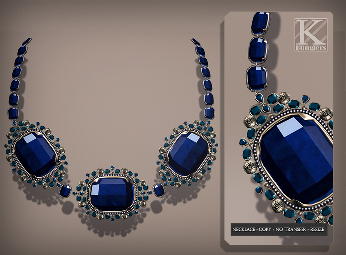 (Kunglers) Aphrodite necklace - Sapphire