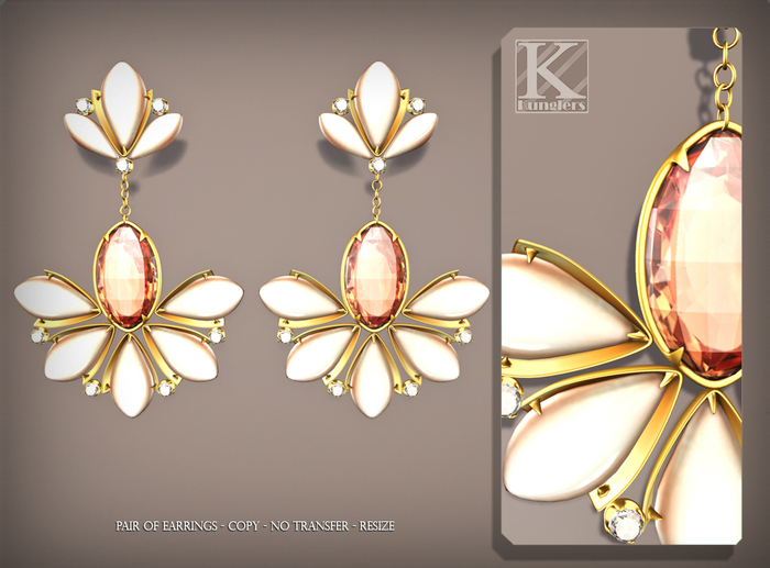 (Kunglers) Sampaguita earrings - Rose