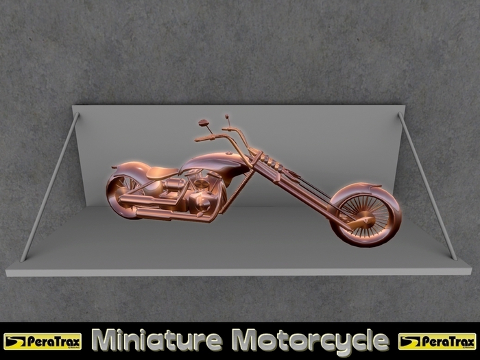 (PeraTrax) Miniature Chopper "Flat Noir" [Bronze]