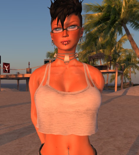 P034 STRAPPY top grey