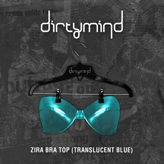 ::DirtyMind:: Zira Bra Top (Translucent Blue)
