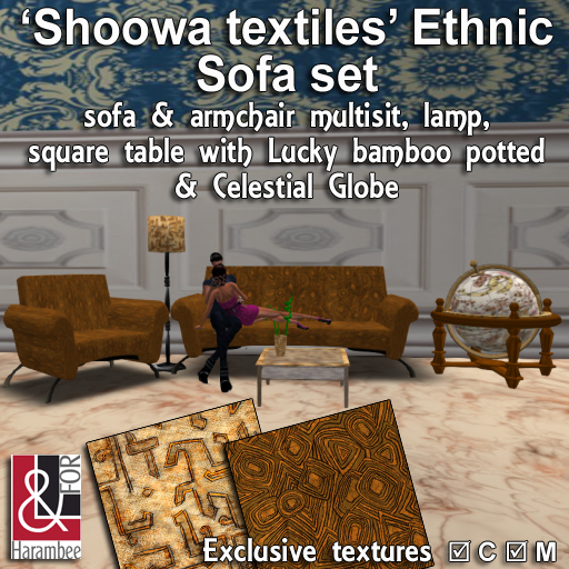Shoowa textiles Ethnic Sofa set