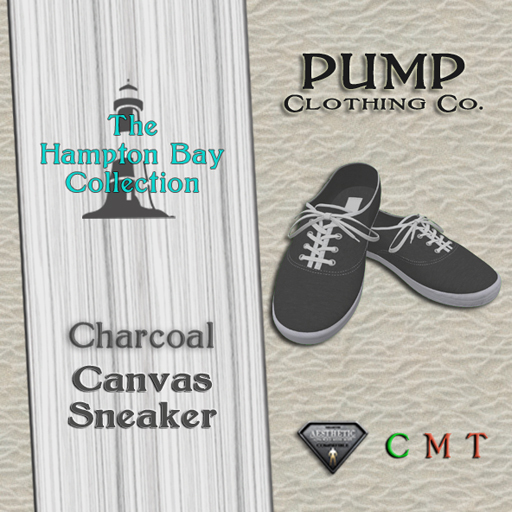 Charcoal Summer Canvas Sneaker
