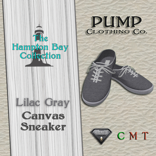 Lilac Gray Summer Canvas Sneaker