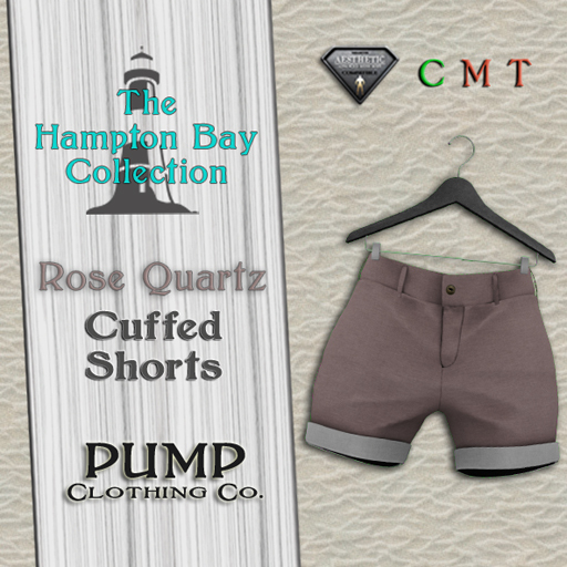 Rose Quartz Rolled Cuff Shorts - Aesthetic