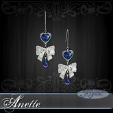 :::Krystal::: Anette - Earrings - Platinum - Heavenly