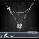 :::Krystal::: Anette - Necklace - Platinum - Zenith