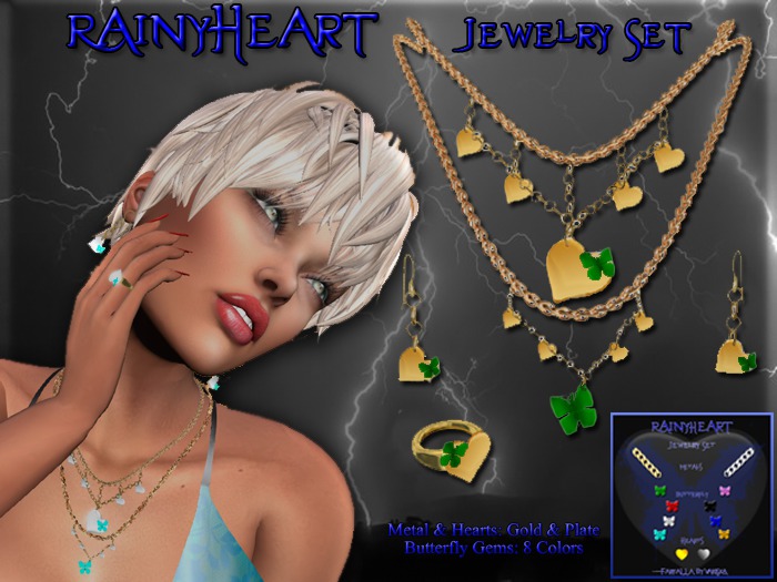 RainyHeart Jewelry Set - Farfalla -
