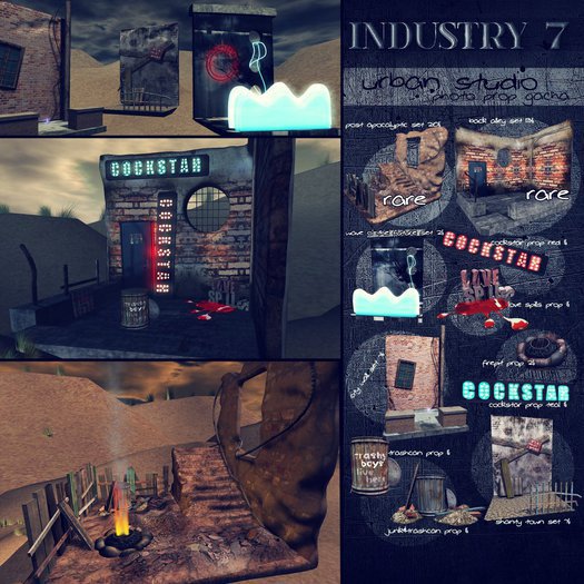 INDUSTRY 7 urban studio_post apocalyptic set RARE