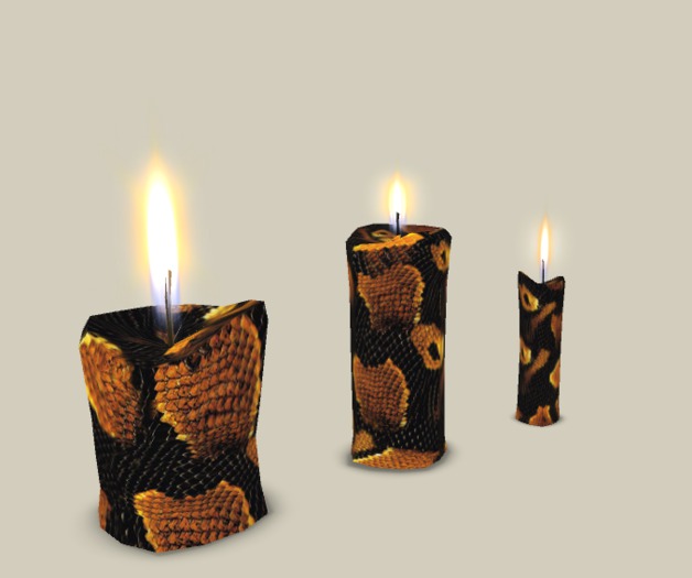 Three Burning Candles - Snake
