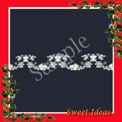 Sweet Ideas * Xmas Swags Silver Splendor Set  (Boxed)