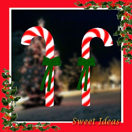 Sweet Ideas * Xmas Candy Canes Set - Red (Boxed)