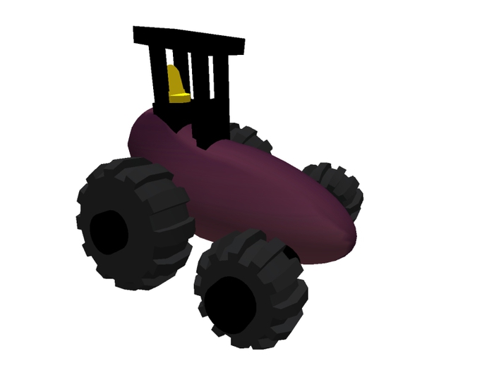Aubergine tractor - BOX